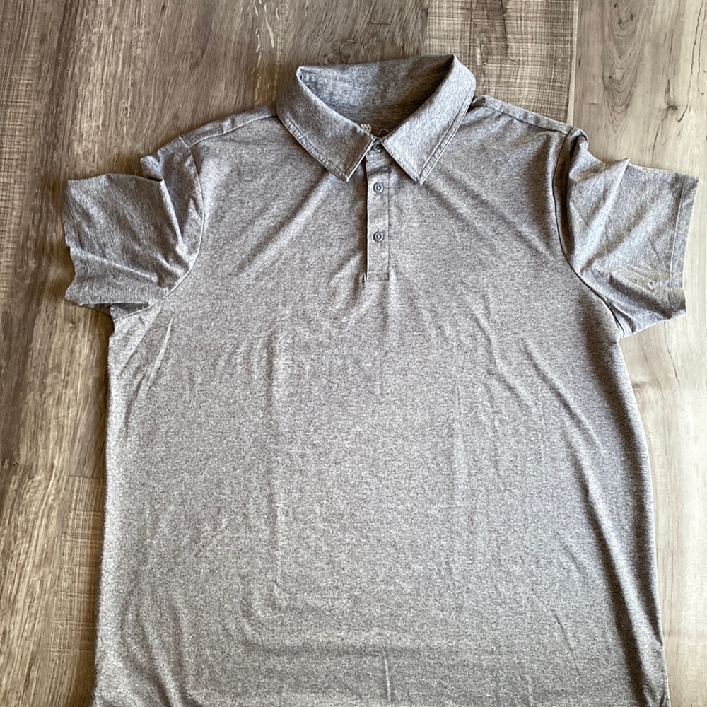 All in Motion Grey Mens Polo Shirt